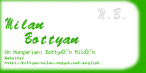 milan bottyan business card